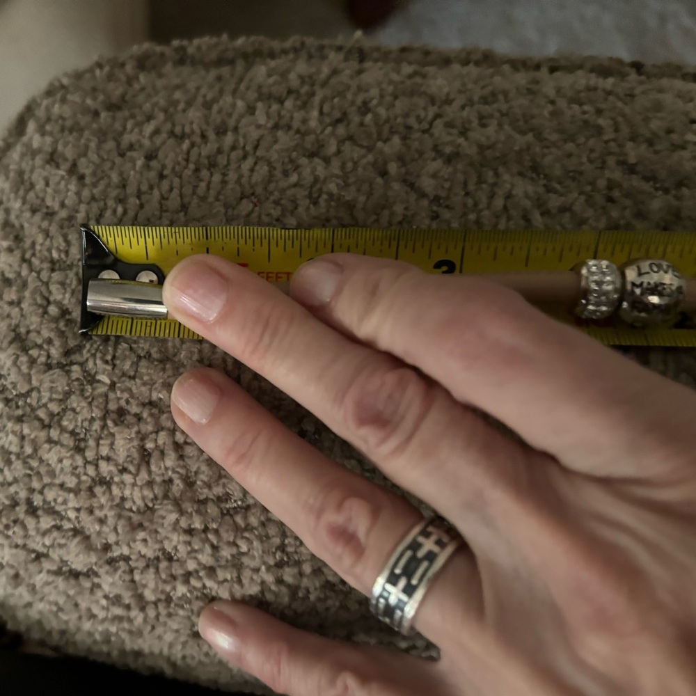 Brighton leather magnetic bracelet 2 Crystal Accents we just added Love bead - Picture 3 of 5